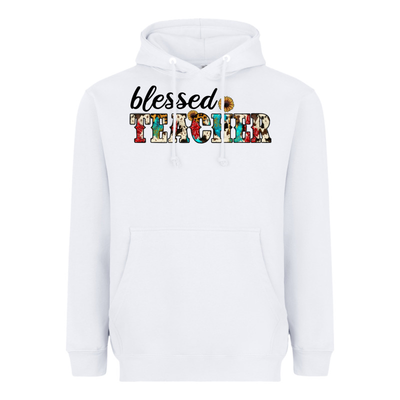 Blessed Teacher Heavyweight Hoodie by JahusDesignShop | Teevron