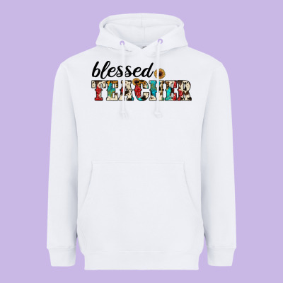 Blessed Teacher Heavyweight Hoodie Designed By Jahusdesignshop