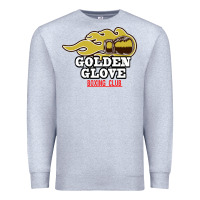 Heather Grey Golden Glove Boxing Club, King of the Ring Outfit. Premium Sweatshirt - linhVisuals
