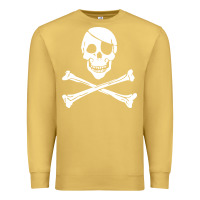 Antique Gold skull crossbones Premium Sweatshirt - linhVisuals
