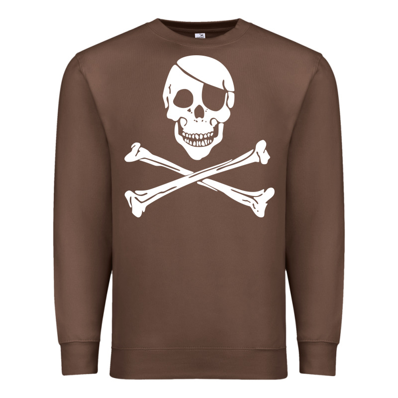 Skull Crossbones Premium Sweatshirt by linhVisuals | Teevron