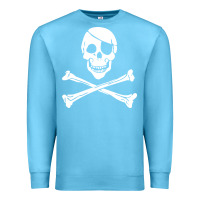 Ocean Blue skull crossbones Premium Sweatshirt - linhVisuals