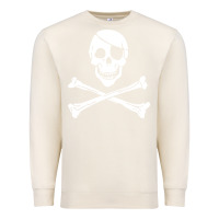 Sandshell skull crossbones Premium Sweatshirt - linhVisuals