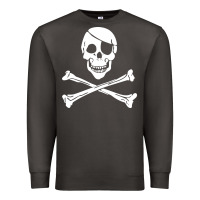 Smoke skull crossbones Premium Sweatshirt - linhVisuals