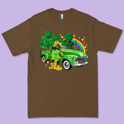 Western Truck St. Patrick's Day Premium Tee Designed By Howdyjamesfarm