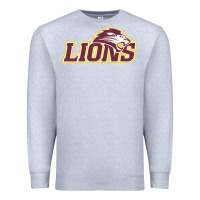 Heather Grey freed–hardeman university lion Premium Sweatshirt - linhVisuals