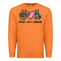 Carrot peace love pitbull Premium Sweatshirt - JahusDesignShop