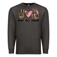 Smoke peace love pitbull Premium Sweatshirt - JahusDesignShop