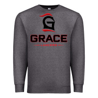Charcoal Heather grace college & seminary lancers1 vectorized Premium Sweatshirt - linhVisuals
