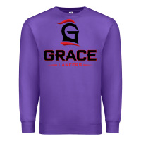 Purple grace college & seminary lancers1 vectorized Premium Sweatshirt - linhVisuals