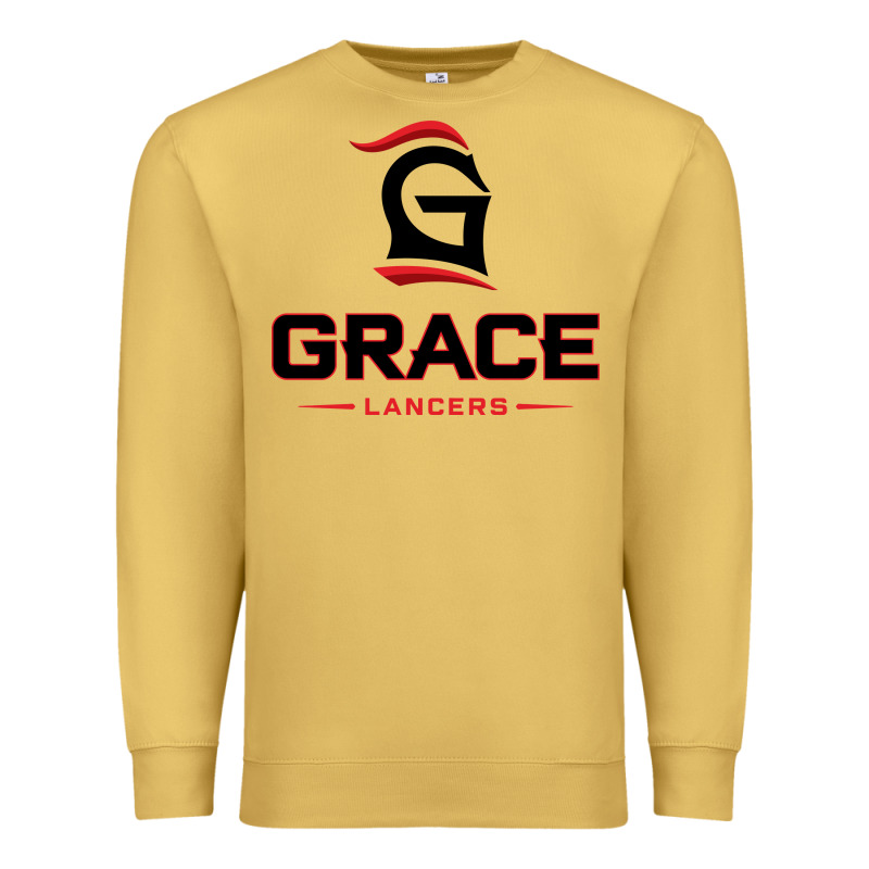Grace College & Seminary Lancers1 Vectorized Premium Sweatshirt by linhVisuals | Teevron