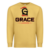 Antique Gold grace college & seminary lancers1 vectorized Premium Sweatshirt - linhVisuals