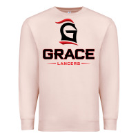 Pale Pink grace college & seminary lancers1 vectorized Premium Sweatshirt - linhVisuals