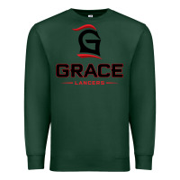 Sports Green grace college & seminary lancers1 vectorized Premium Sweatshirt - linhVisuals
