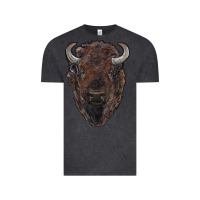 Vintage Black american bison Vintage Tee - RanaPortraitStore