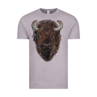 Vintage Zinc american bison Vintage Tee - RanaPortraitStore