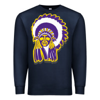 Navy haskell indian Premium Sweatshirt - linhVisuals