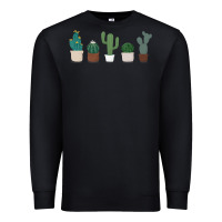 Black cute plant Premium Sweatshirt - linhVisuals