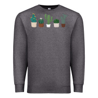 Charcoal Heather cute plant Premium Sweatshirt - linhVisuals