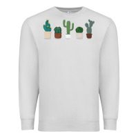 Dove Grey cute plant Premium Sweatshirt - linhVisuals