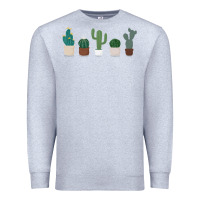 Heather Grey cute plant Premium Sweatshirt - linhVisuals