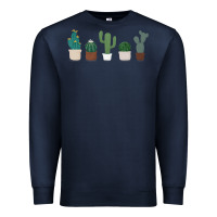 Navy cute plant Premium Sweatshirt - linhVisuals