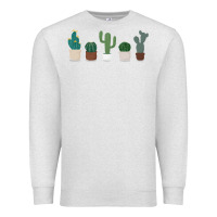 Oatmeal Heather cute plant Premium Sweatshirt - linhVisuals