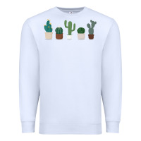 White cute plant Premium Sweatshirt - linhVisuals