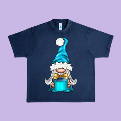 Winter Gnome With Gift Urban Heavy Tee Designed By Bundleandbundleshop
