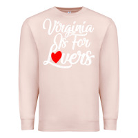 Pale Pink virginia is for lovers Premium Sweatshirt - linhVisuals