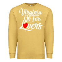 Antique Gold virginia is for lovers Premium Sweatshirt - linhVisuals