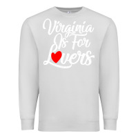 Dove Grey virginia is for lovers Premium Sweatshirt - linhVisuals
