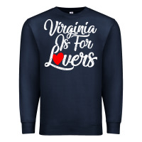 Navy virginia is for lovers Premium Sweatshirt - linhVisuals