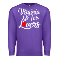 Purple virginia is for lovers Premium Sweatshirt - linhVisuals
