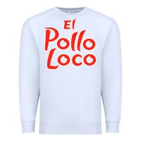 White El Pollo Loco Premium Sweatshirt - linhVisuals