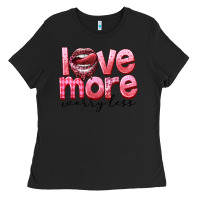 Black Love more worry less Ladies Tee - FaDigitalArtStudio