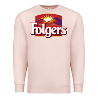 Pale Pink Folgers Premium Sweatshirt - linhVisuals