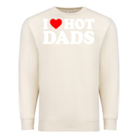 Sandshell i love hot dads shirt i heart Premium Sweatshirt - linhVisuals