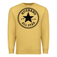 Antique Gold all star husband Premium Sweatshirt - linhVisuals