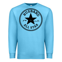 Ocean Blue all star husband Premium Sweatshirt - linhVisuals