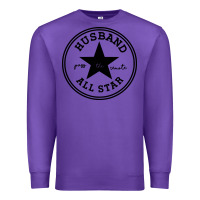 Purple all star husband Premium Sweatshirt - linhVisuals