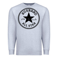 Heather Grey all star husband Premium Sweatshirt - linhVisuals