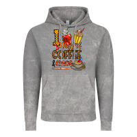 Cloud Rock 100. Days Of Coffee  Chaos Vintage Hoodie - CowhideDigitalArt