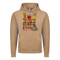 Vintage Coffee 100. Days Of Coffee  Chaos Vintage Hoodie - CowhideDigitalArt