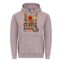Vintage Zinc 100. Days Of Coffee  Chaos Vintage Hoodie - CowhideDigitalArt