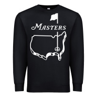 Black MASTER GOLF TOURNAMENT Premium Sweatshirt - linhVisuals