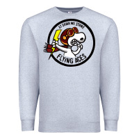 Heather Grey flying aces Premium Sweatshirt - linhVisuals