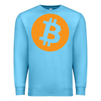 Ocean Blue bitcoin ledger blockchain satoshi btc Premium Sweatshirt - linhVisuals