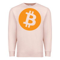 Pale Pink bitcoin ledger blockchain satoshi btc Premium Sweatshirt - linhVisuals