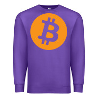 Purple bitcoin ledger blockchain satoshi btc Premium Sweatshirt - linhVisuals